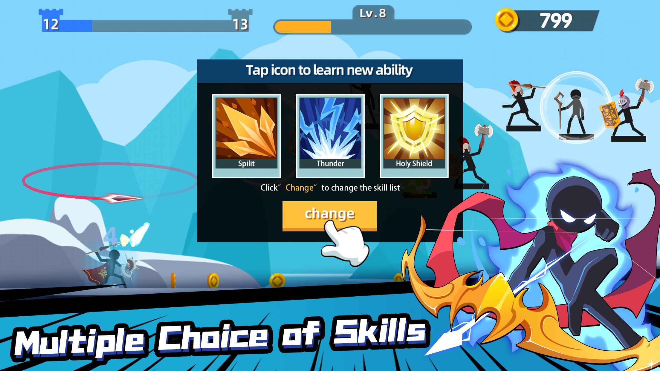 اسکرین شات 4 بازی Stickman Master: Archer Legend