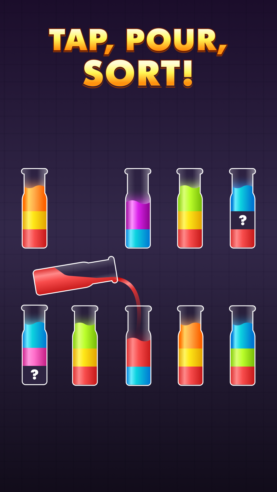 اسکرین شات 1 بازی Water Sort Puzzle Color Game