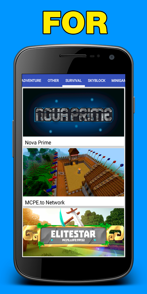 اسکرین شات 3 برنامه Servers for Minecraft PE