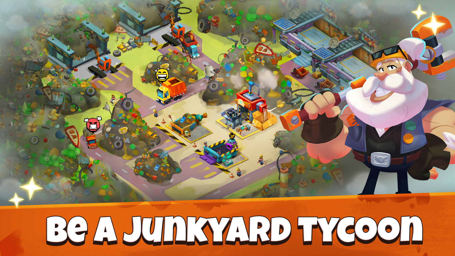 اسکرین شات 1 بازی Idle Junkyard Tycoon: Be Rich!