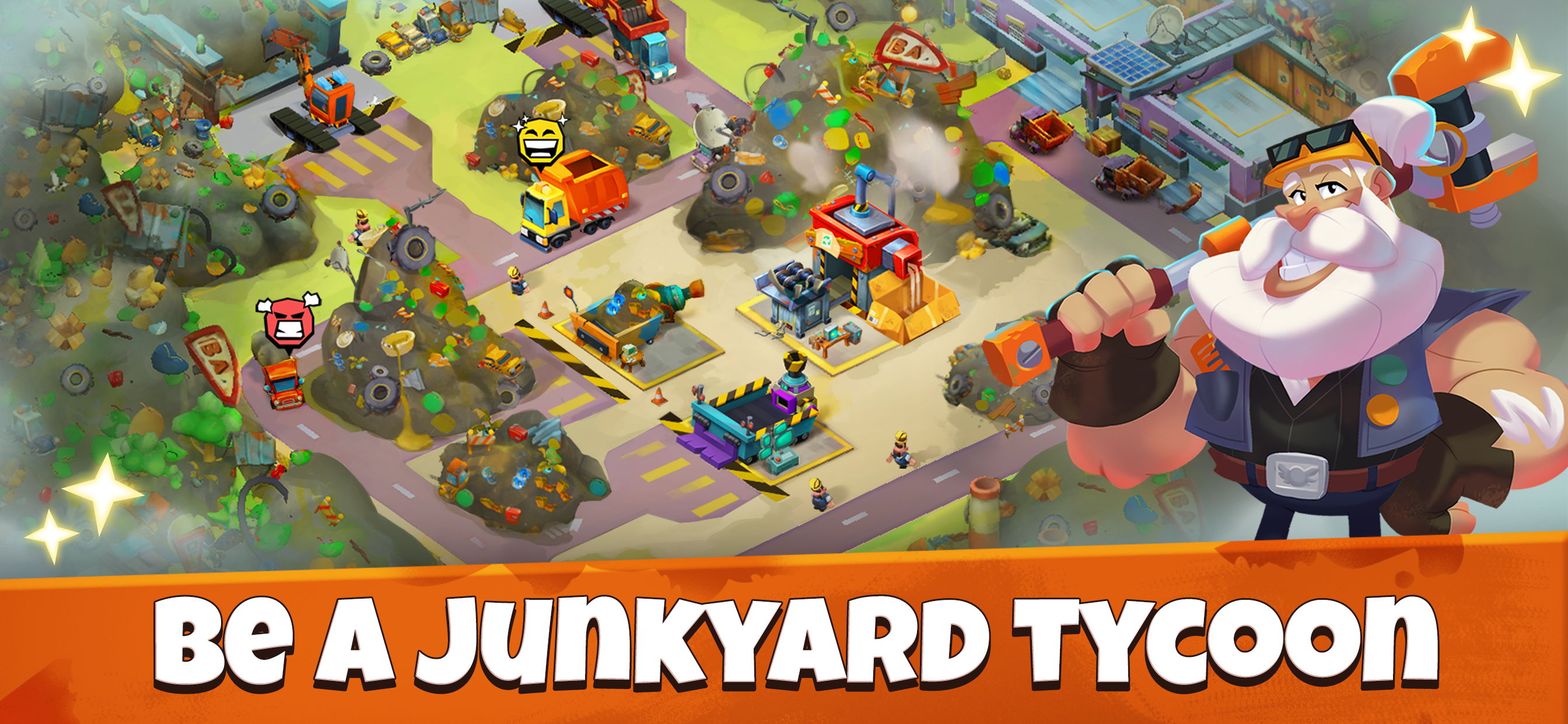 اسکرین شات 1 بازی Idle Junkyard Tycoon: Be Rich!