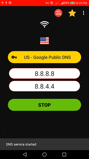 اسکرین شات برنامه Speedy DNS Changer 1