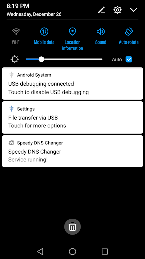 اسکرین شات برنامه Speedy DNS Changer 7