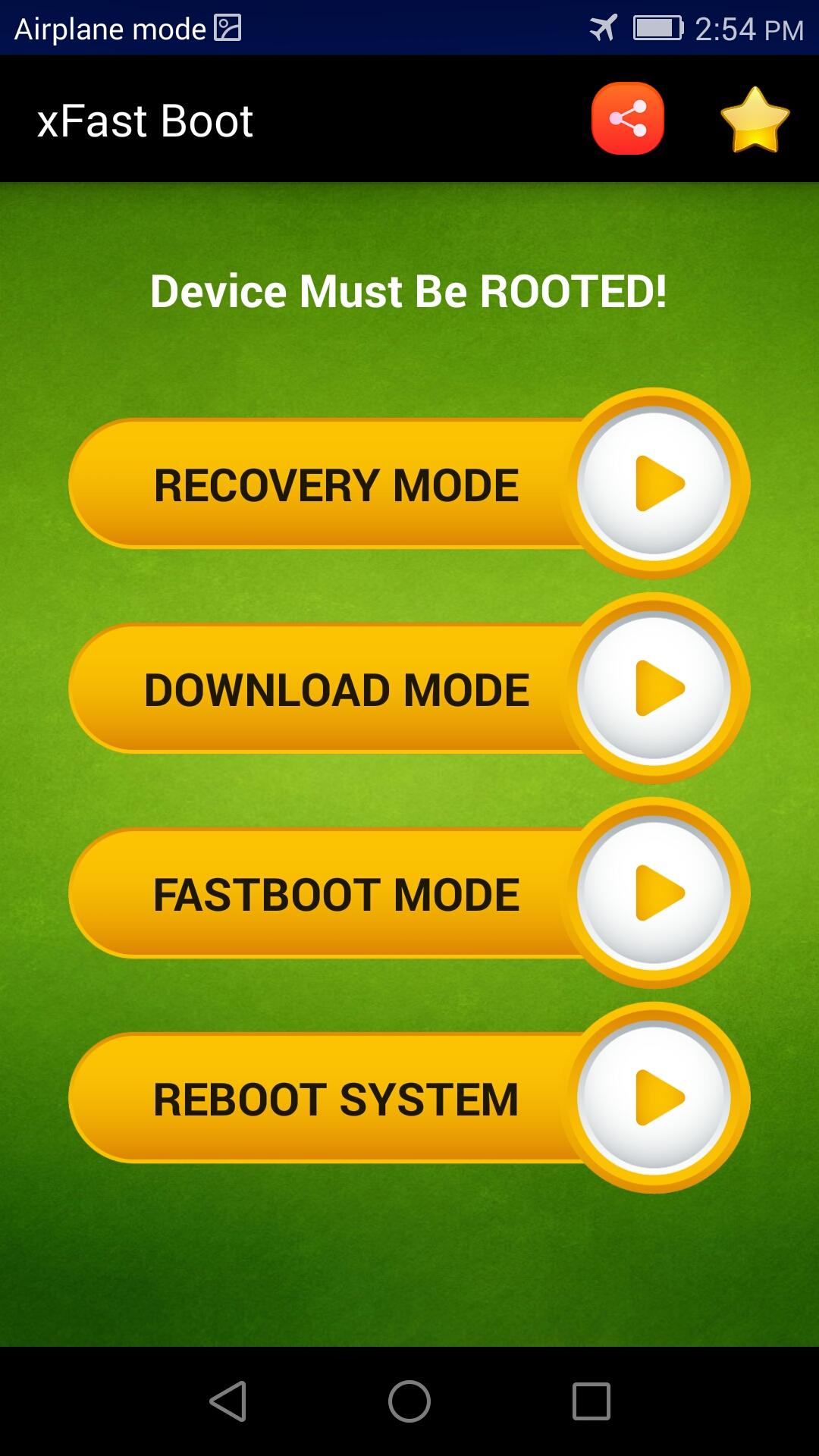 اسکرین شات 1 برنامه Reboot into Recovery - xFast