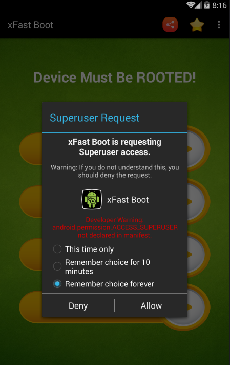 اسکرین شات 3 برنامه Reboot into Recovery - xFast