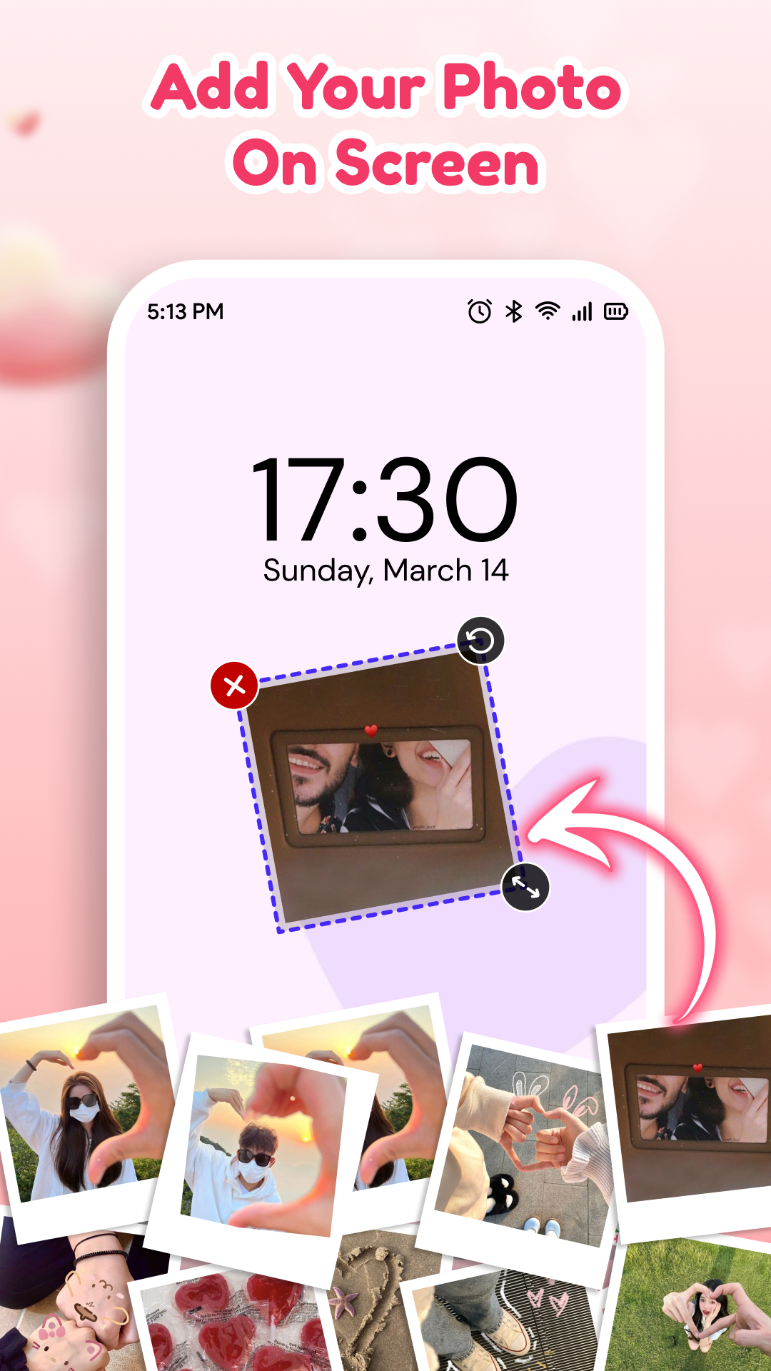 اسکرین شات 4 برنامه Lovy: Love Lockscreen Drawing