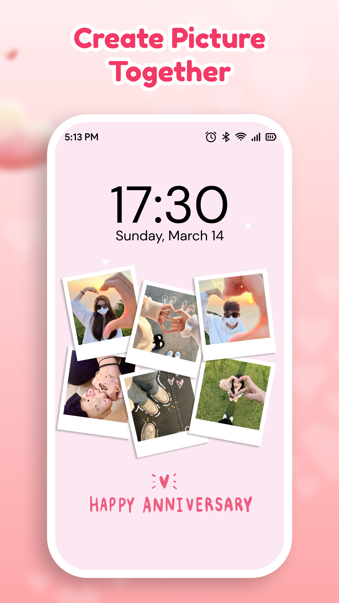 اسکرین شات 2 برنامه Lovy: Love Lockscreen Drawing