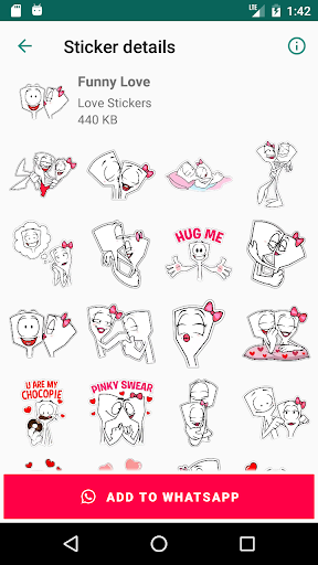 اسکرین شات 6 برنامه Love Stickers for WhatsApp - WAStickerApps ❤️❤️❤️