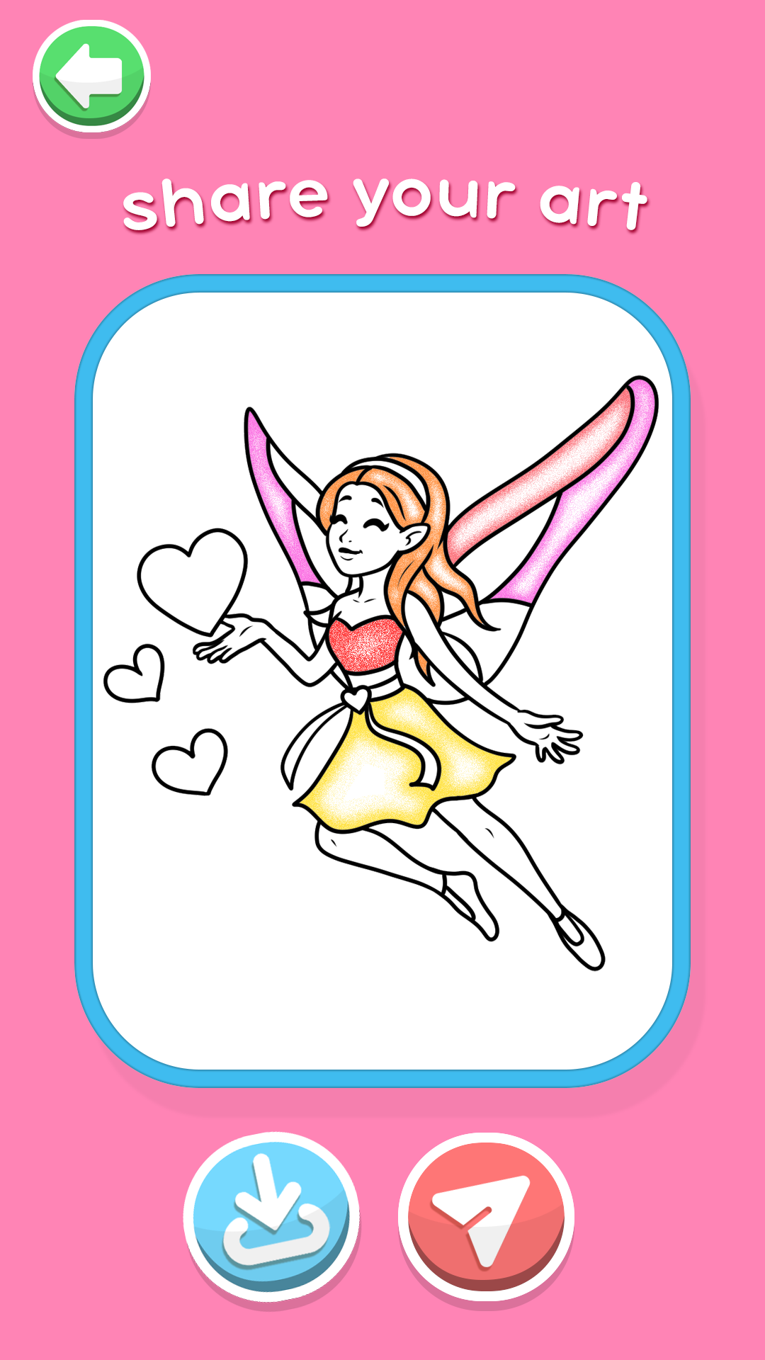 اسکرین شات 8 برنامه Glitter Heart Love Coloring