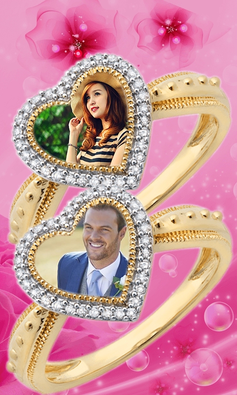 اسکرین شات 5 برنامه Lovely Ring Photo Frames