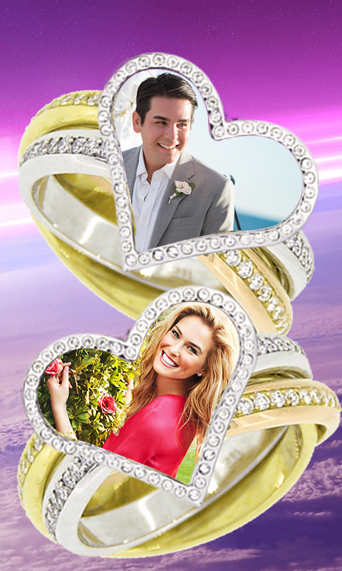 اسکرین شات 2 برنامه Lovely Ring Photo Frames