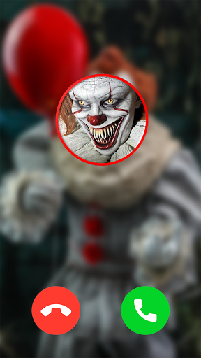 اسکرین شات 1 برنامه Pennywise New Fake Video Call