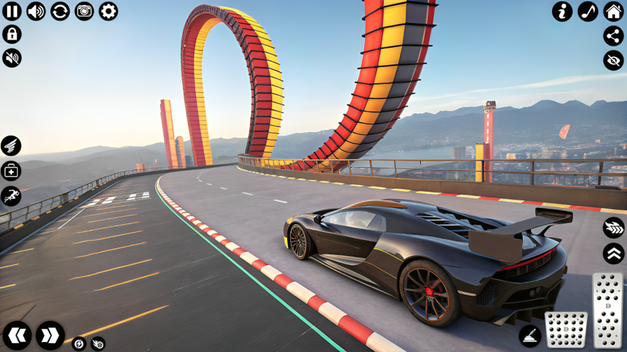 اسکرین شات 3 بازی Mega Ramp Sports Car Stunt 3D