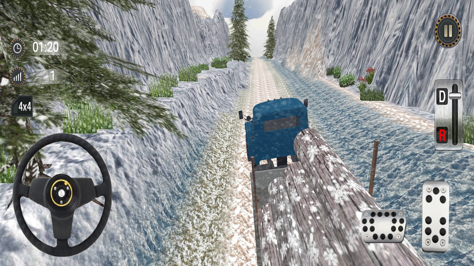 اسکرین شات 5 بازی Offroad Snow Mud Truck Runner