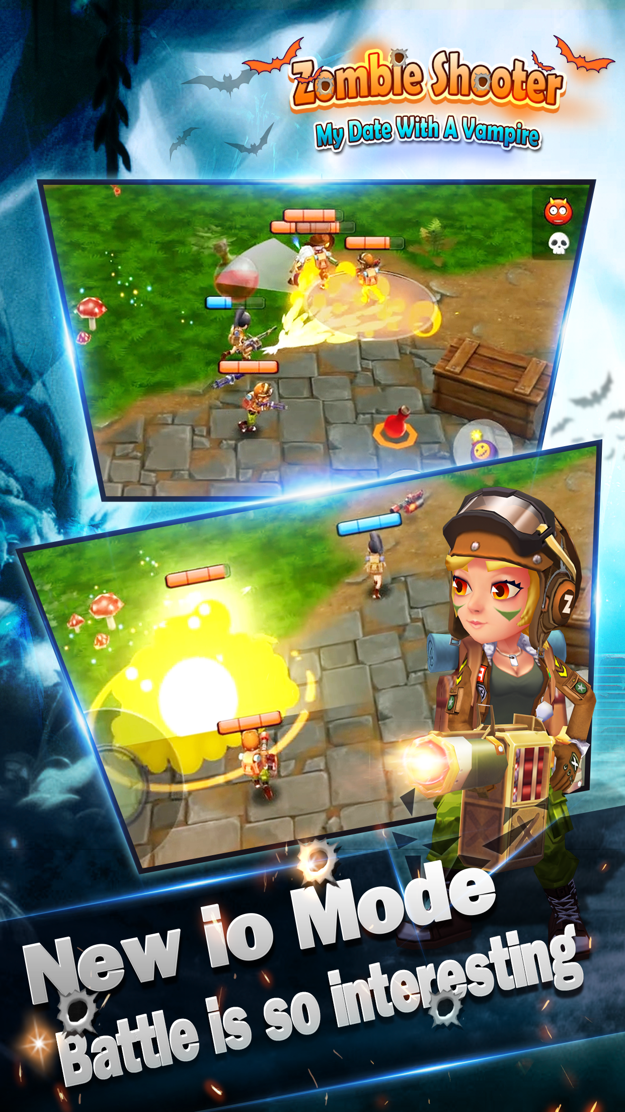 اسکرین شات 3 بازی Zombie Shooter - Zombie.io