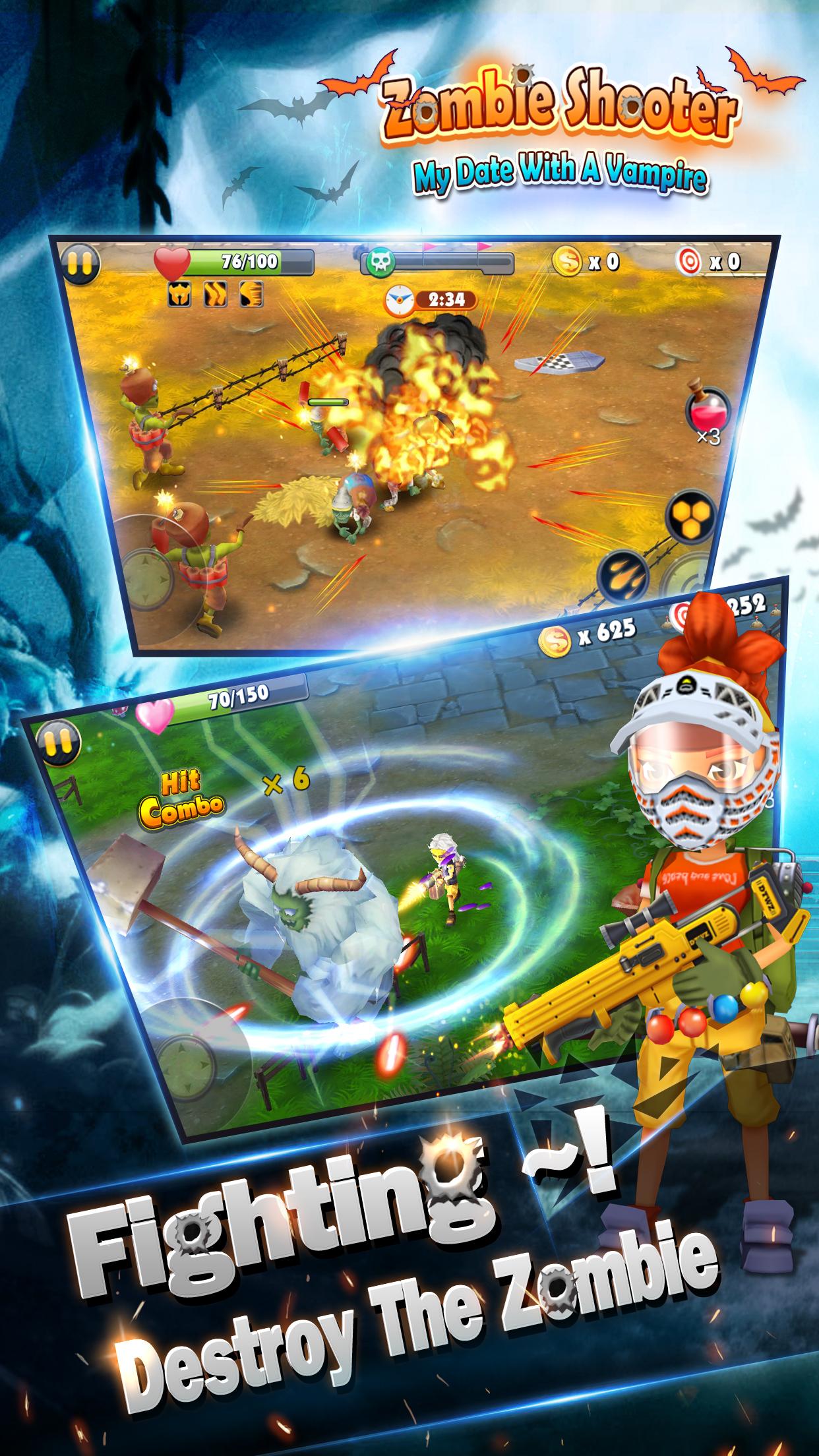 اسکرین شات 1 بازی Zombie Shooter - Zombie.io