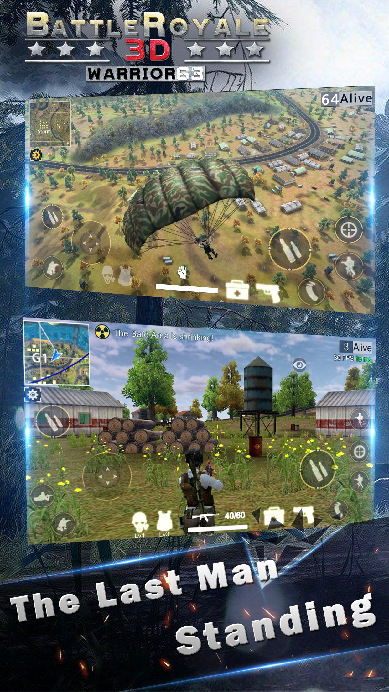 اسکرین شات 1 بازی Battle Royale 3D - Warrior63