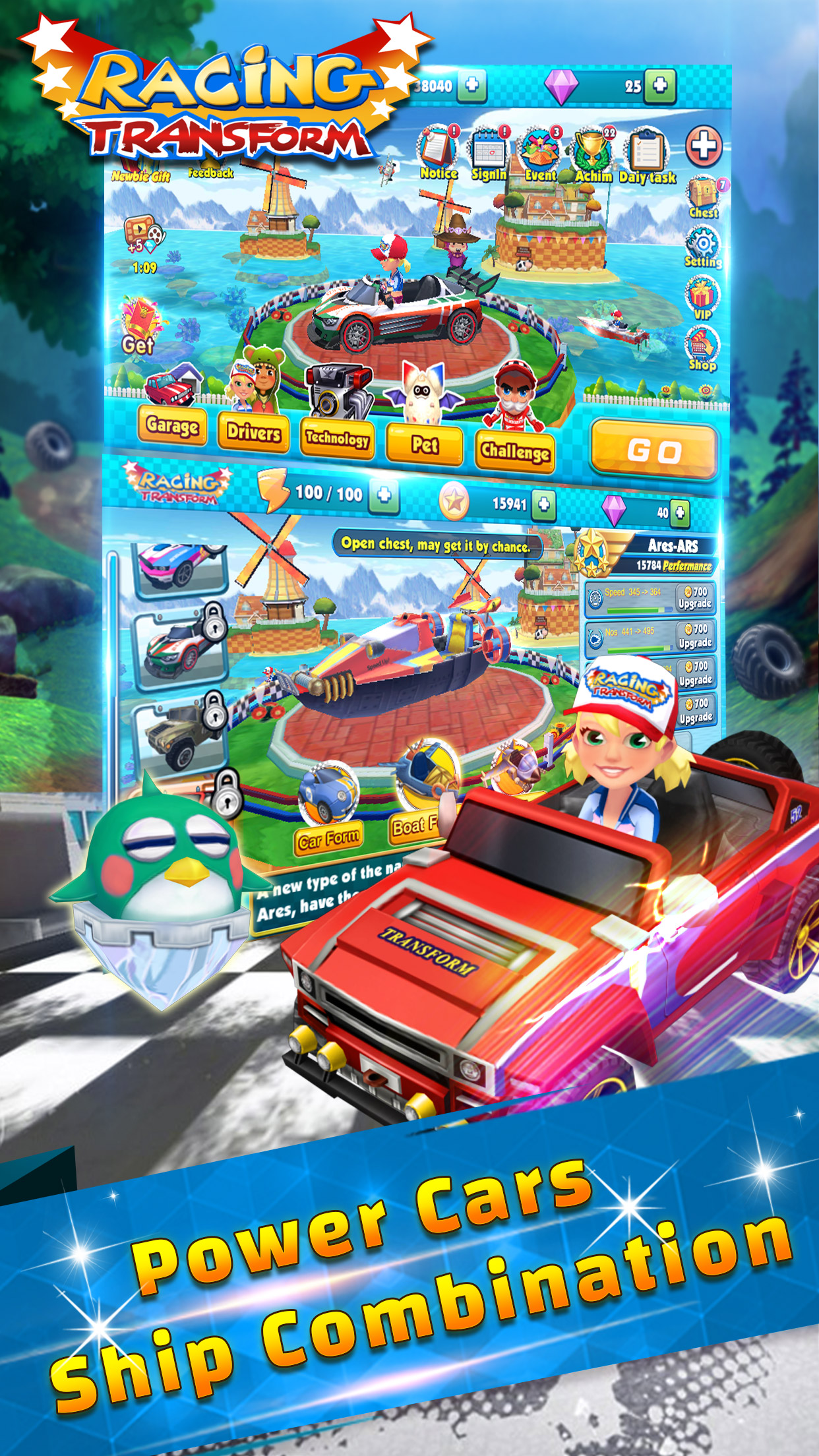 اسکرین شات 4 بازی Racing Transform - Sky Race