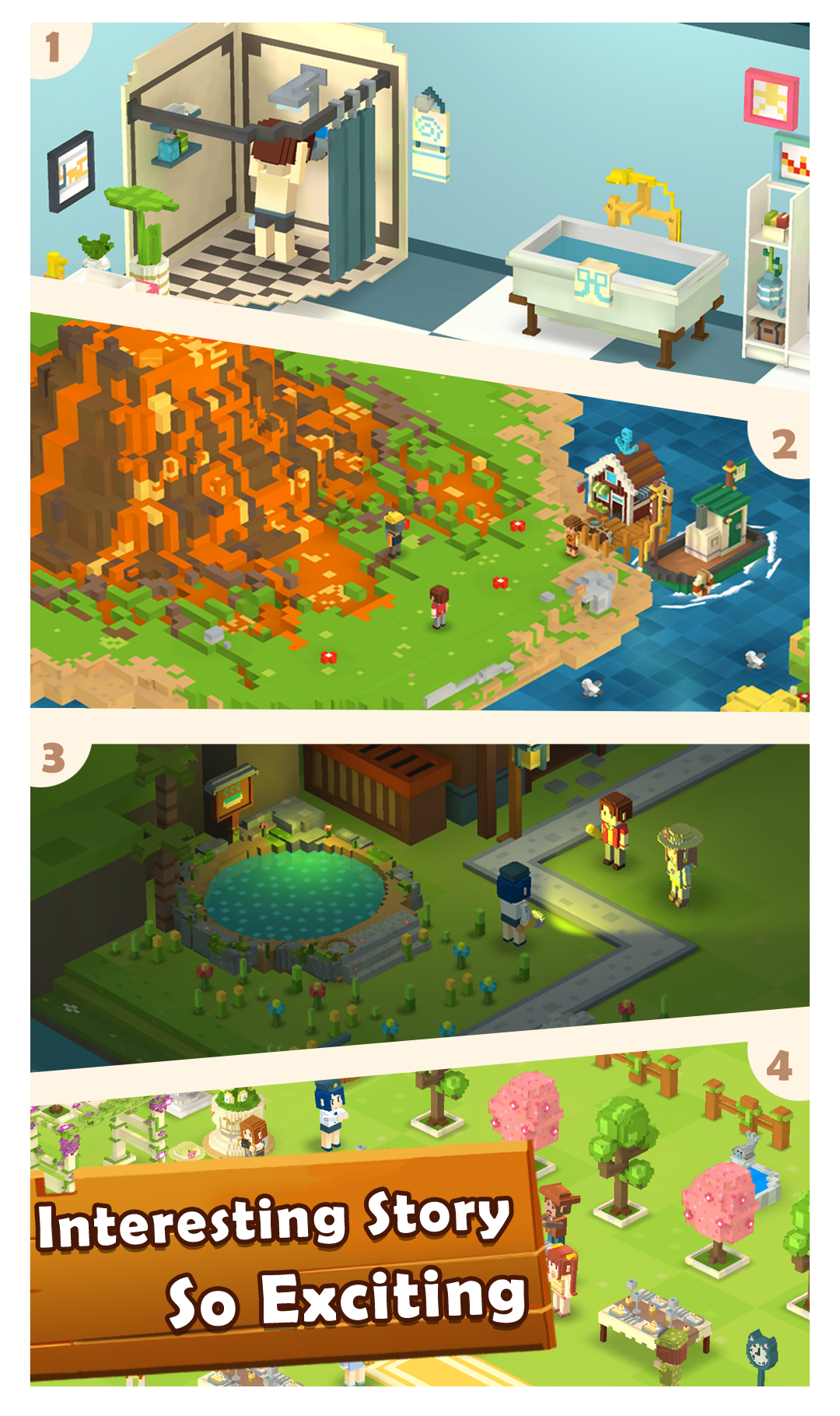 اسکرین شات 3 بازی Voxel Farm Island-Dream Island