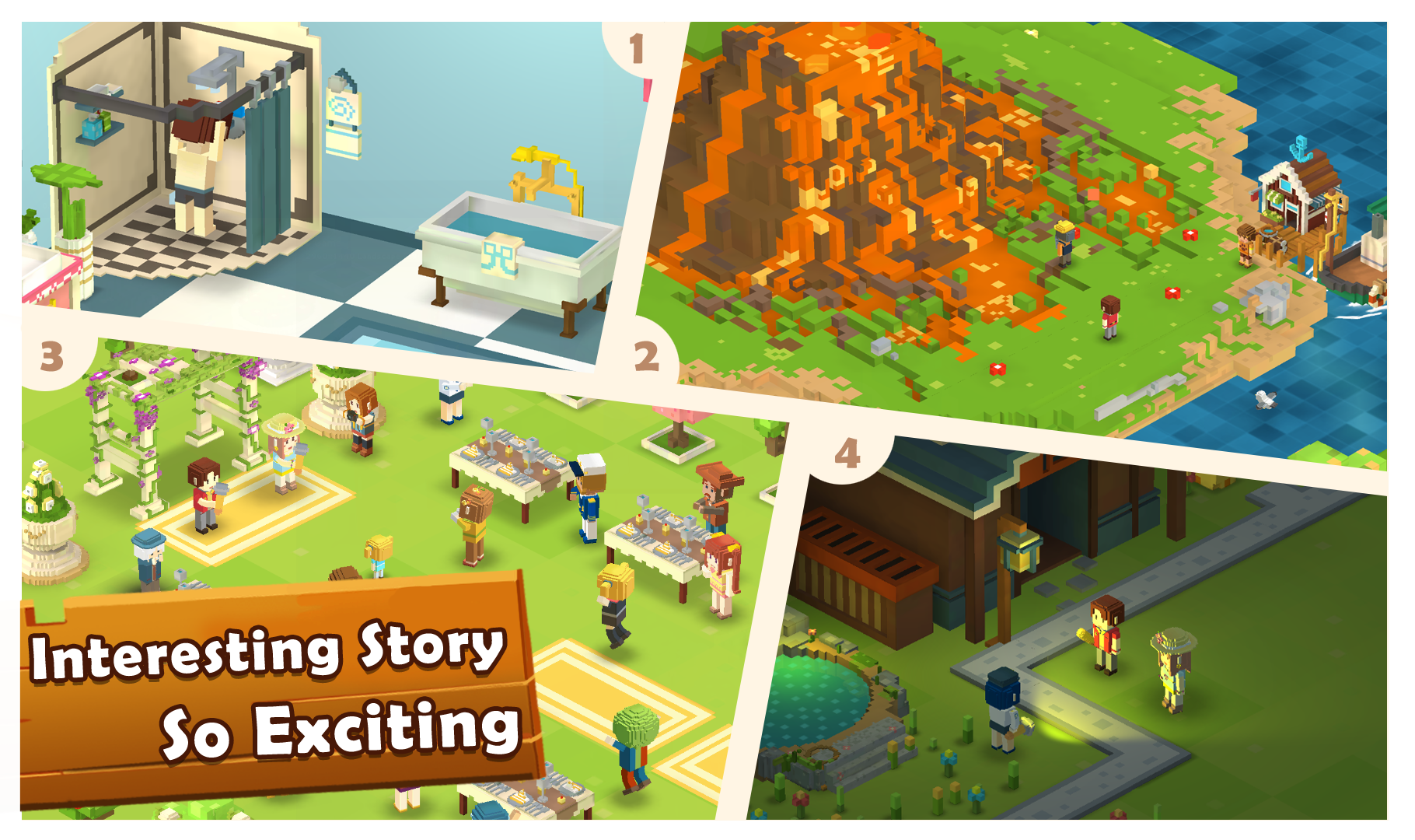 اسکرین شات 8 بازی Voxel Farm Island-Dream Island