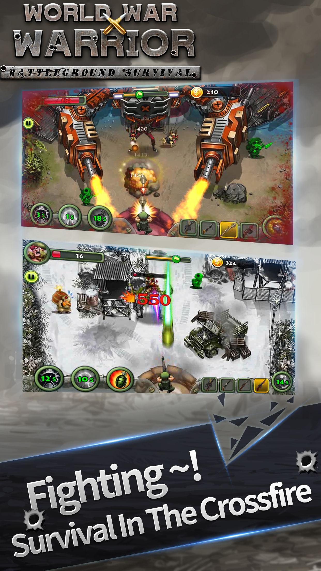 اسکرین شات 2 بازی World War Warrior - Survival