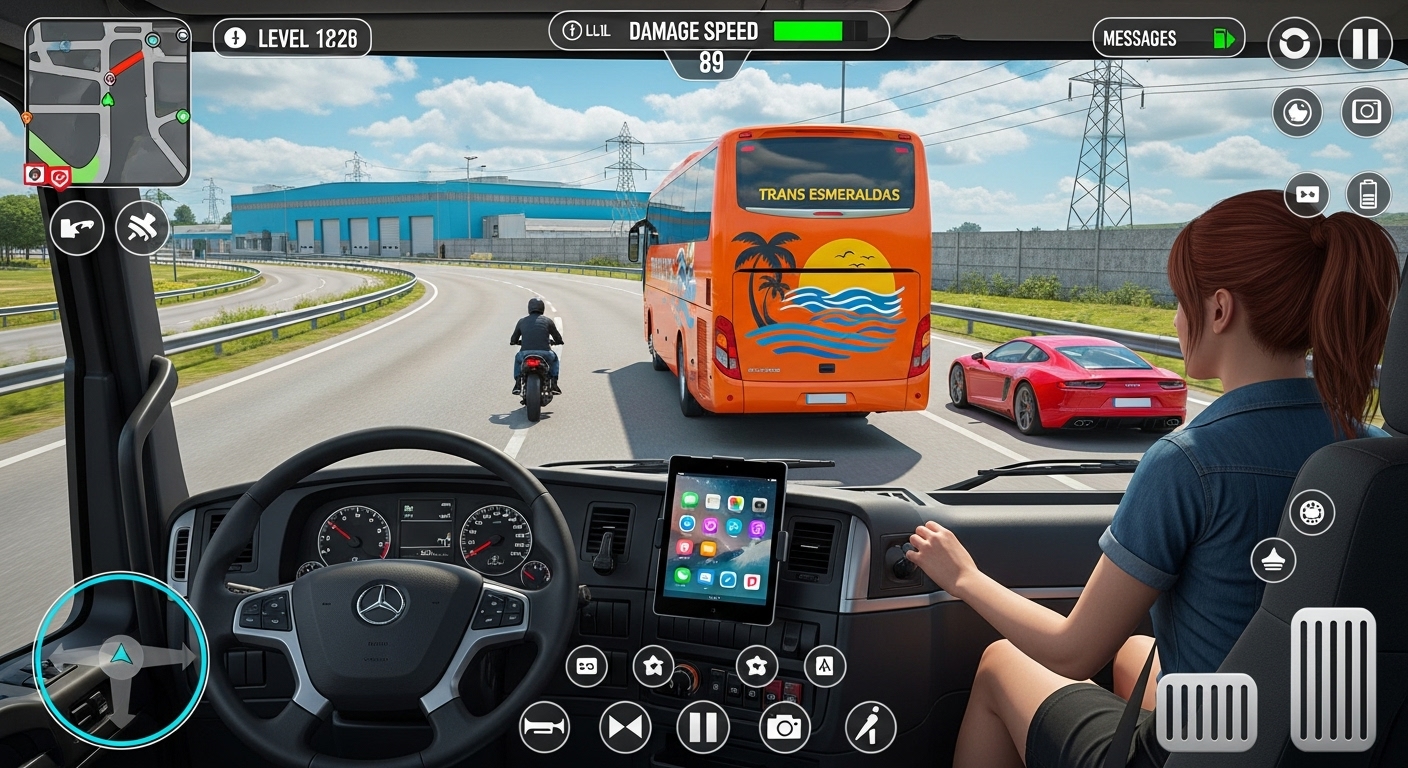 اسکرین شات 5 بازی Bus game: City Bus Sim G8