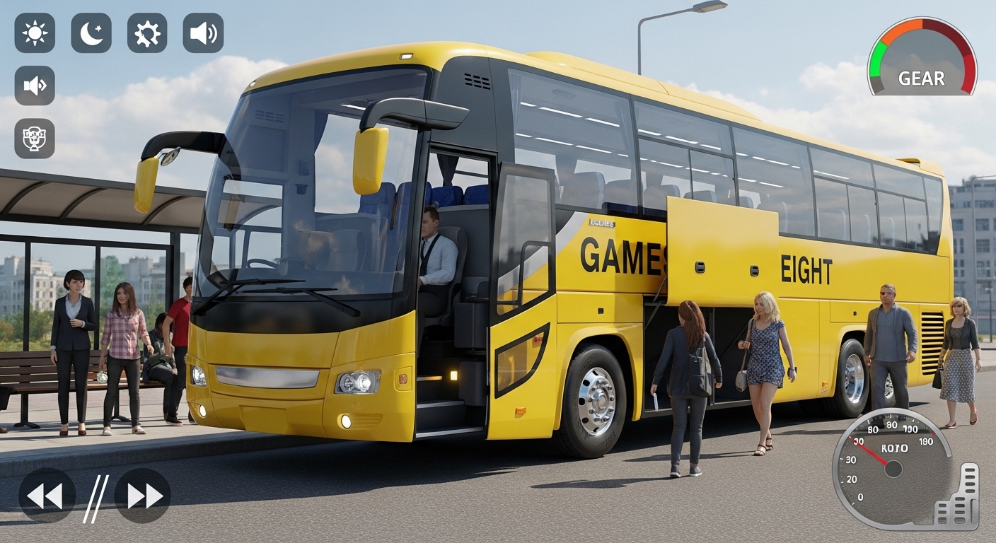 اسکرین شات 1 بازی Bus game: City Bus Sim G8