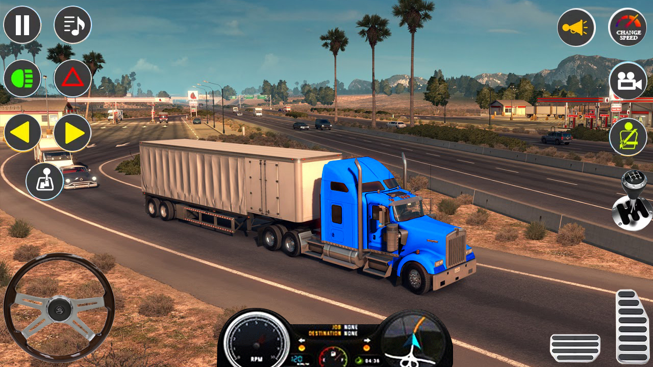 اسکرین شات 6 بازی US City Cargo Truck Driving 3D
