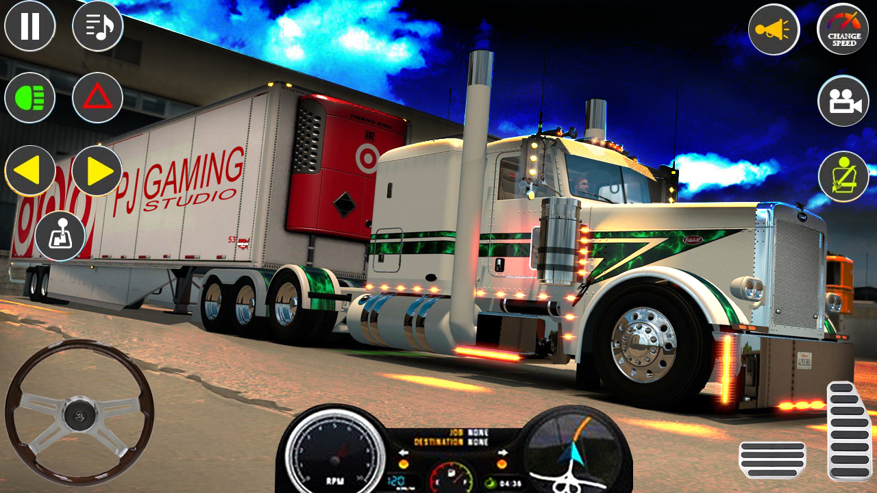 اسکرین شات 2 بازی US City Cargo Truck Driving 3D