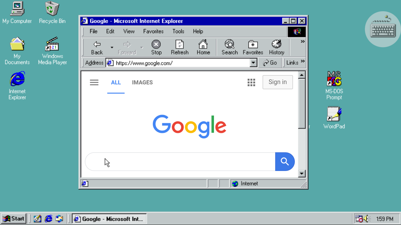 اسکرین شات 1 بازی Win 98 Simulator