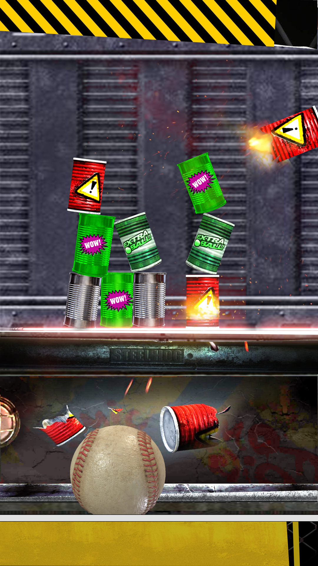 اسکرین شات 3 بازی Can Knockdown Ball Hit Game