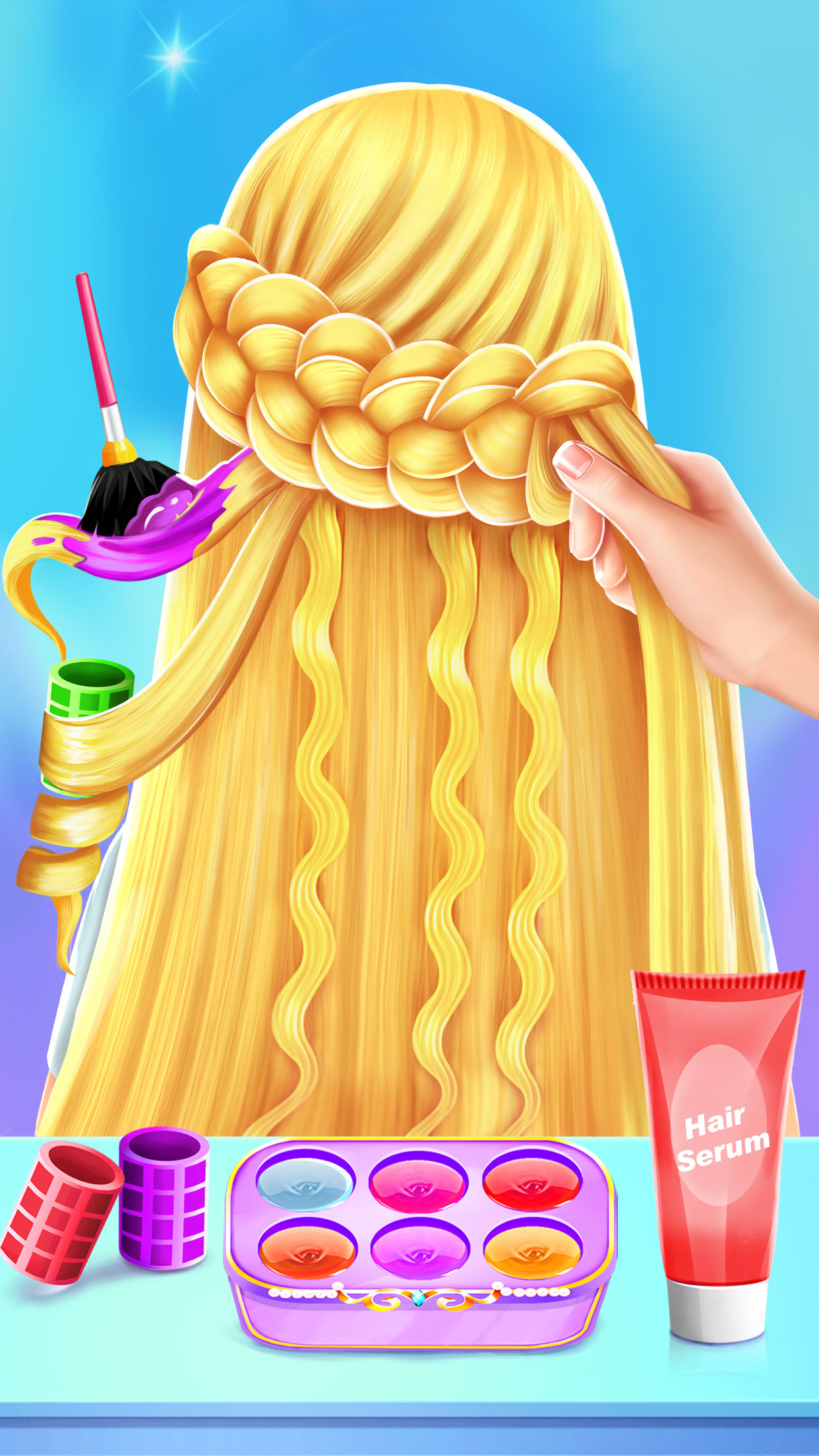اسکرین شات 2 بازی Braided Hair Salon Girls Games