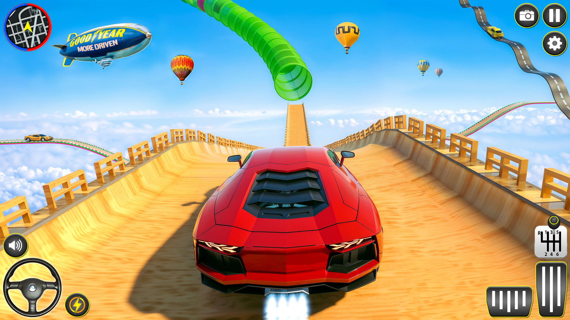 اسکرین شات 6 برنامه Gt Car Stunt Ramp Car Games 3D