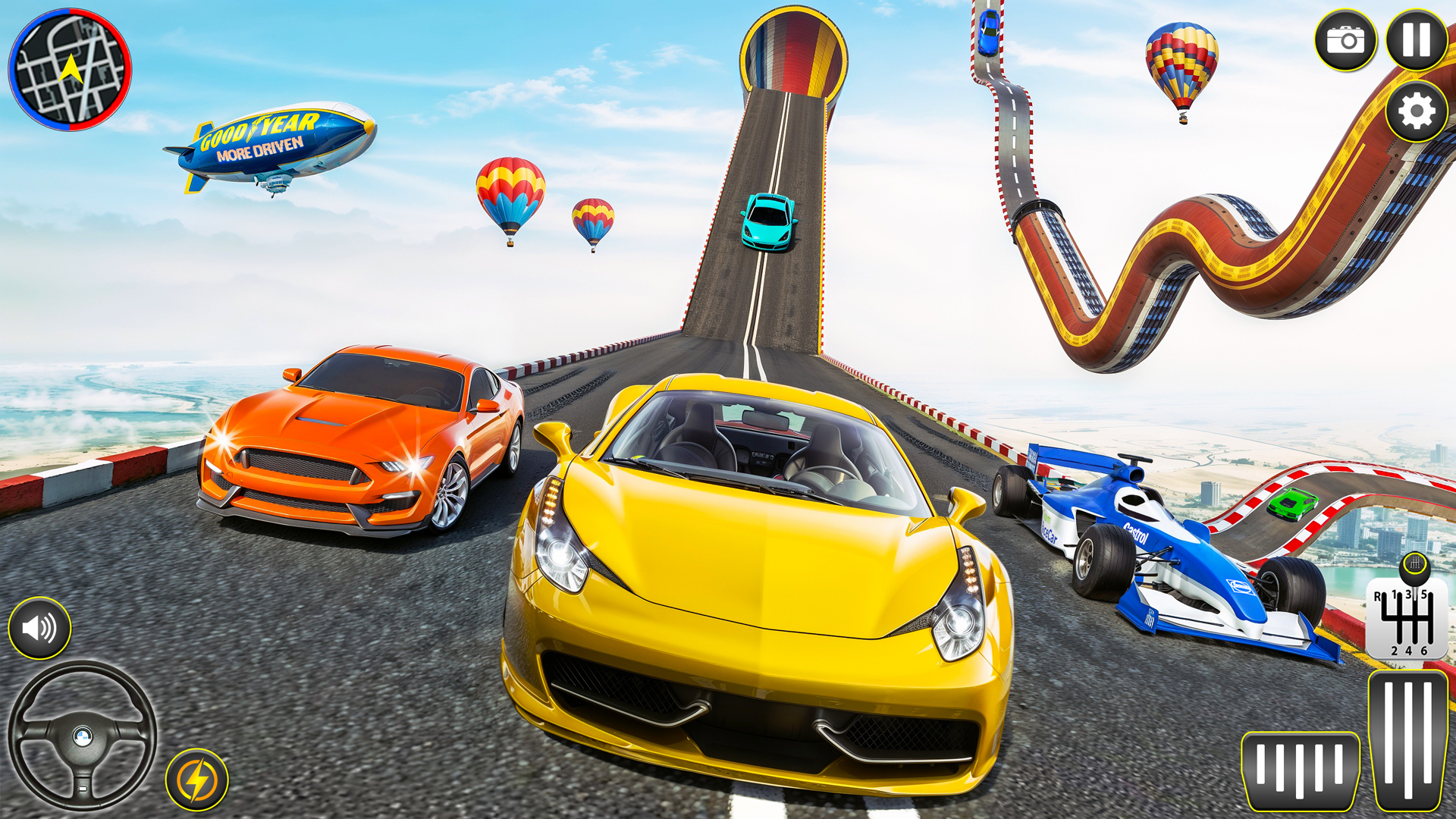 اسکرین شات 7 برنامه Gt Car Stunt Ramp Car Games 3D