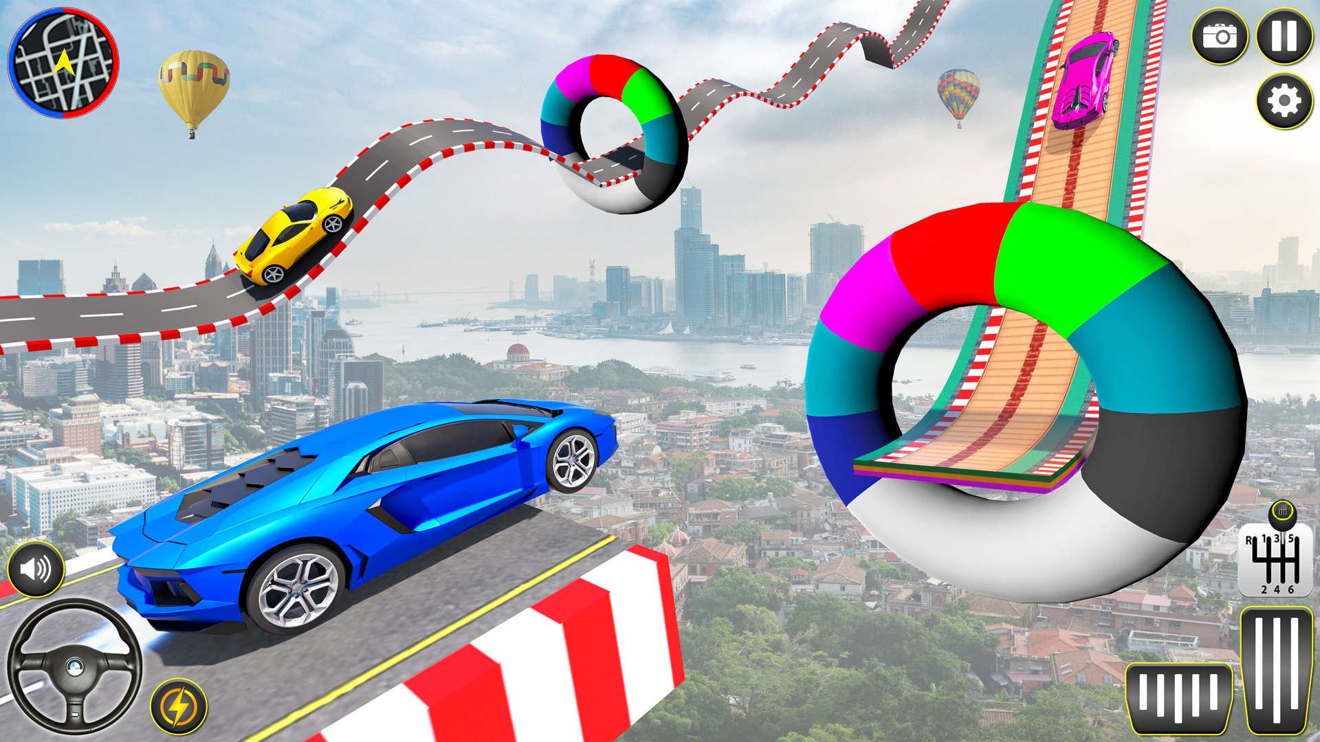 اسکرین شات 8 برنامه Gt Car Stunt Ramp Car Games 3D