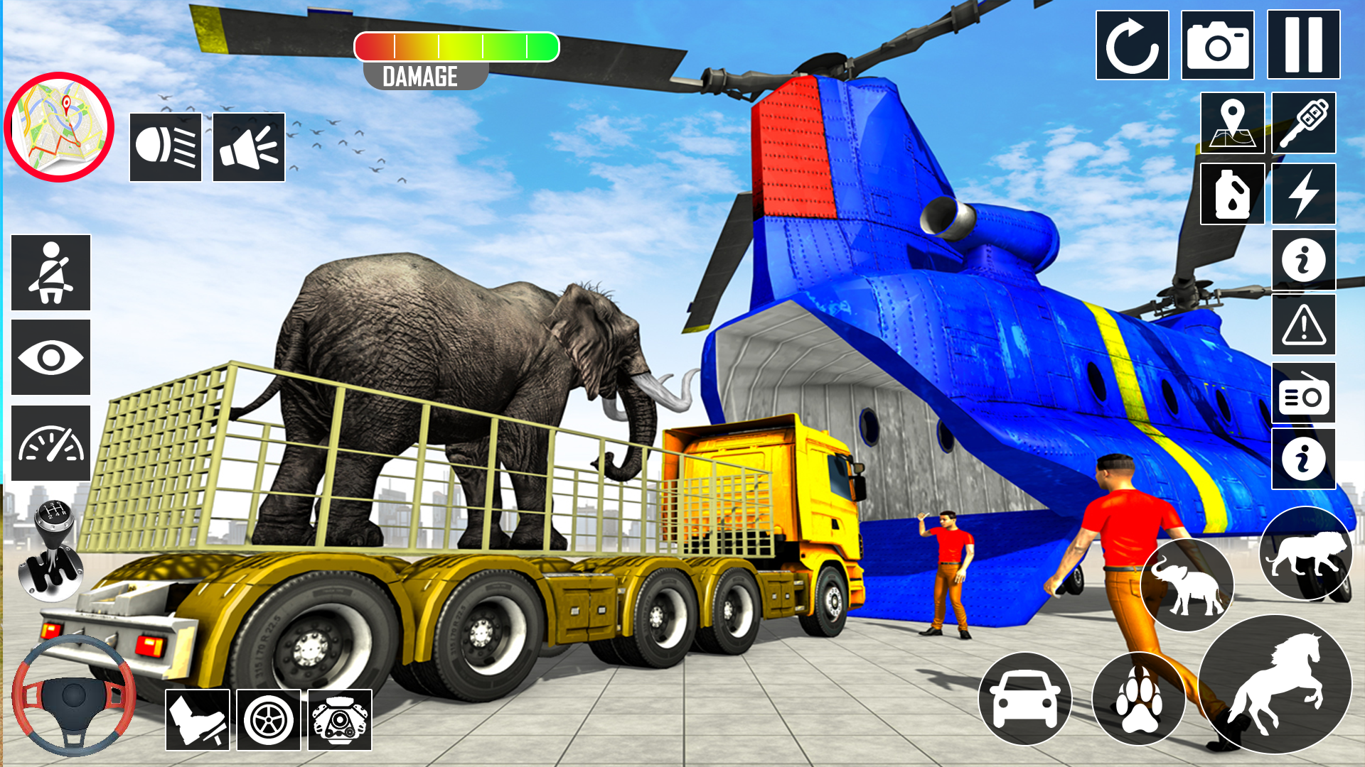 اسکرین شات 2 برنامه Wild Animal Transport Truck