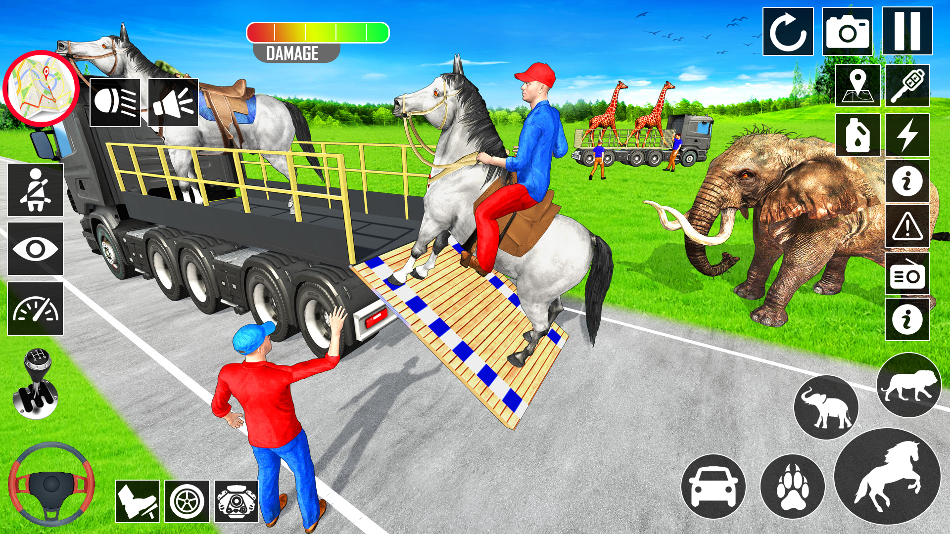 اسکرین شات 1 برنامه Wild Animal Transport Truck