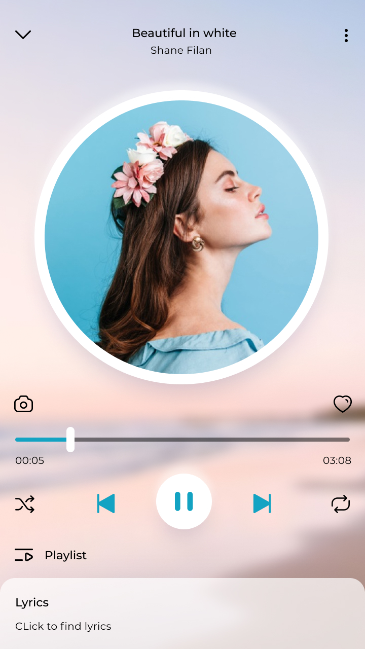 اسکرین شات 2 برنامه Music player