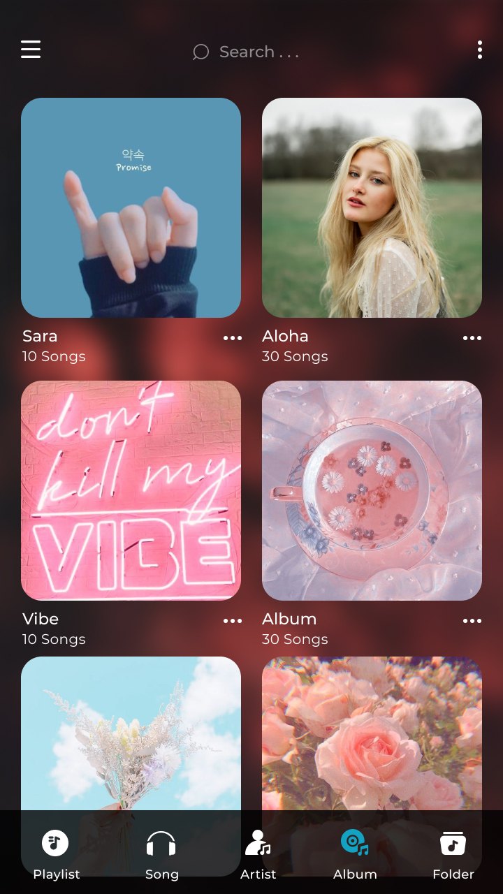 اسکرین شات 3 برنامه Music player