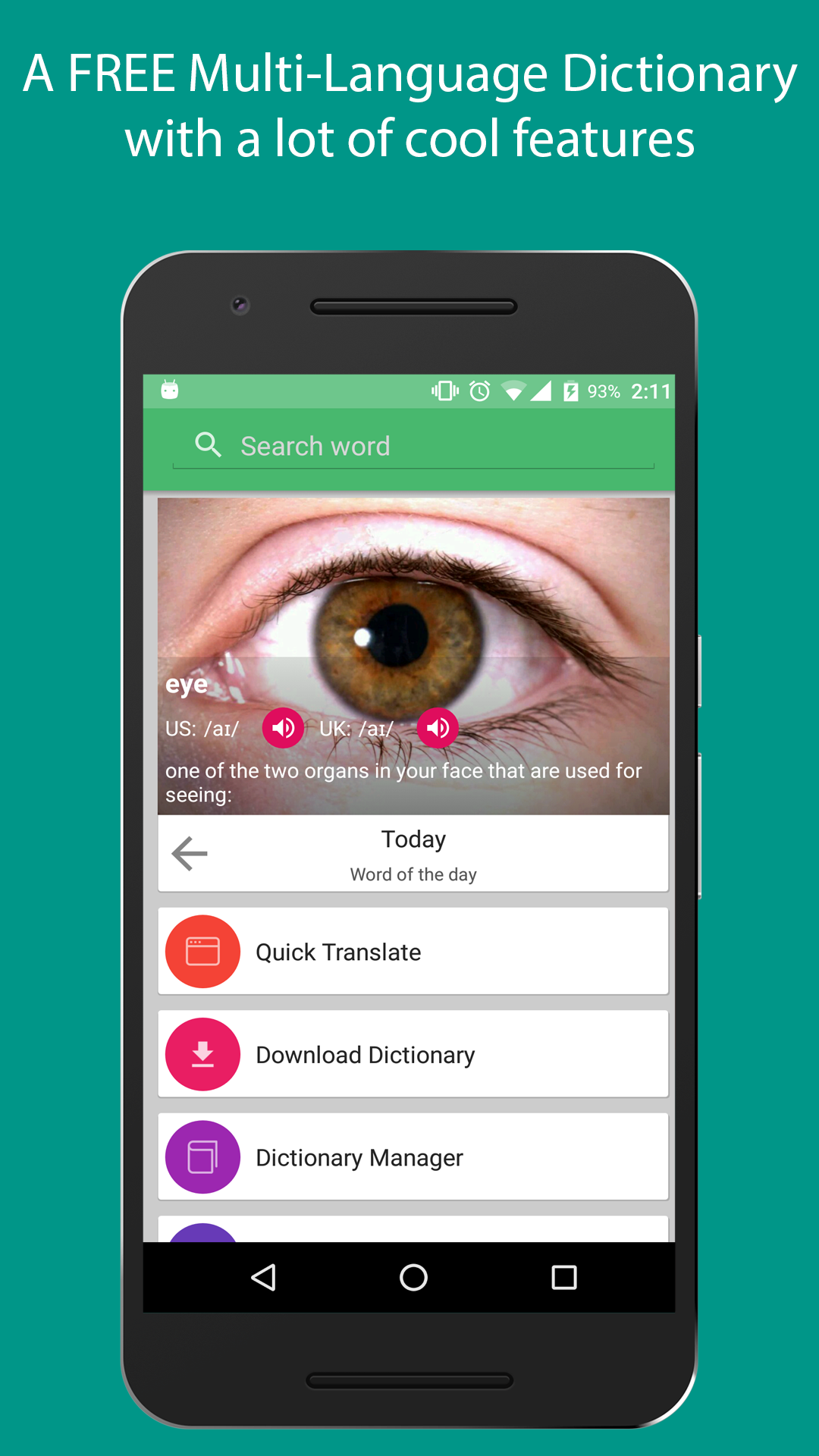 اسکرین شات 1 برنامه Lingoes Dictionary