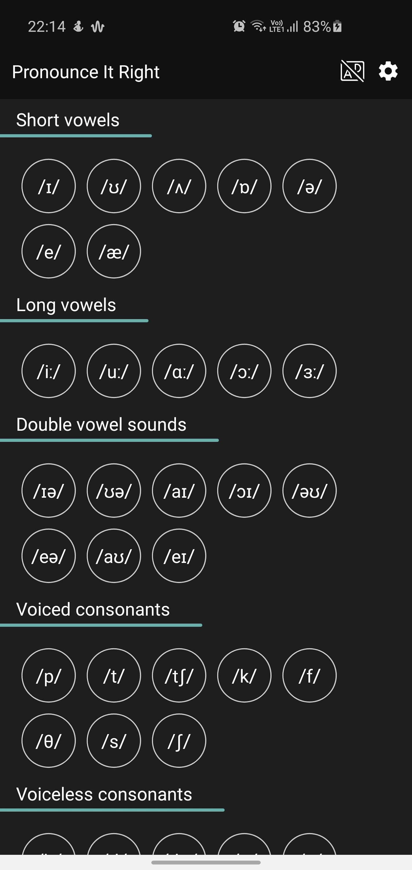 اسکرین شات 7 برنامه Pronounce It Right
