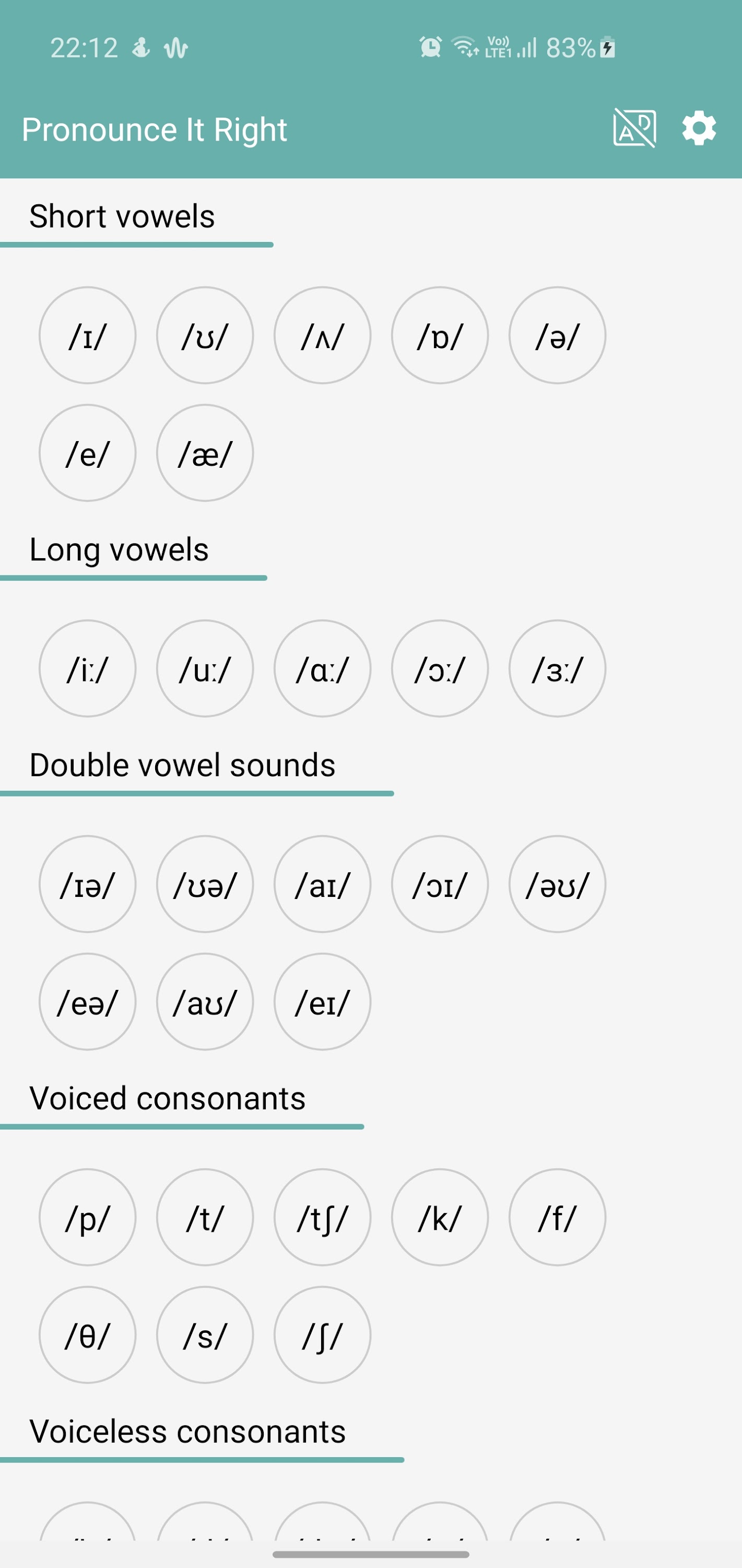 اسکرین شات 1 برنامه Pronounce It Right