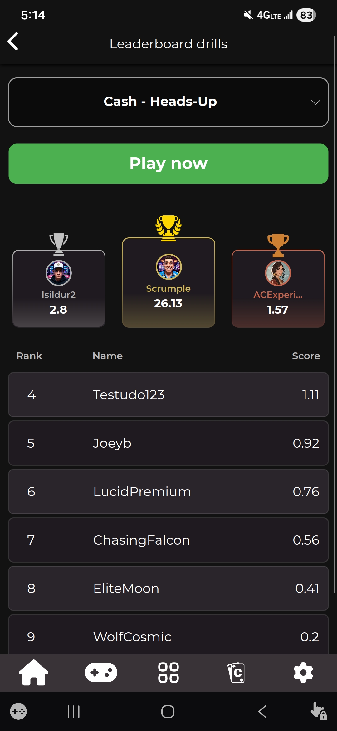 اسکرین شات 5 بازی Lucid Poker: Trainer