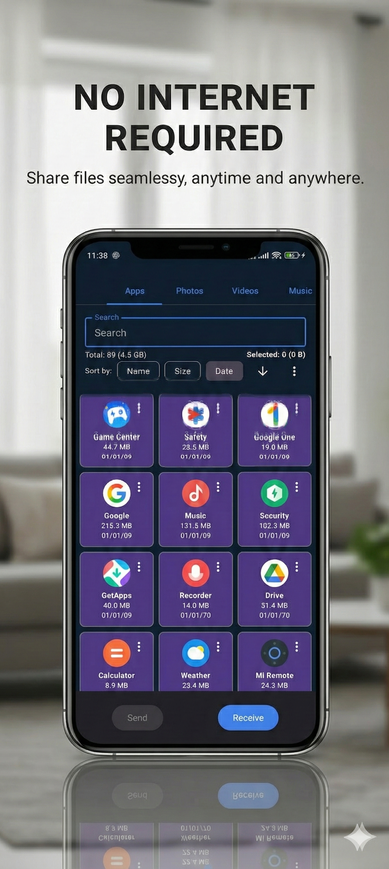 اسکرین شات 1 برنامه Apk Share Bluetooth