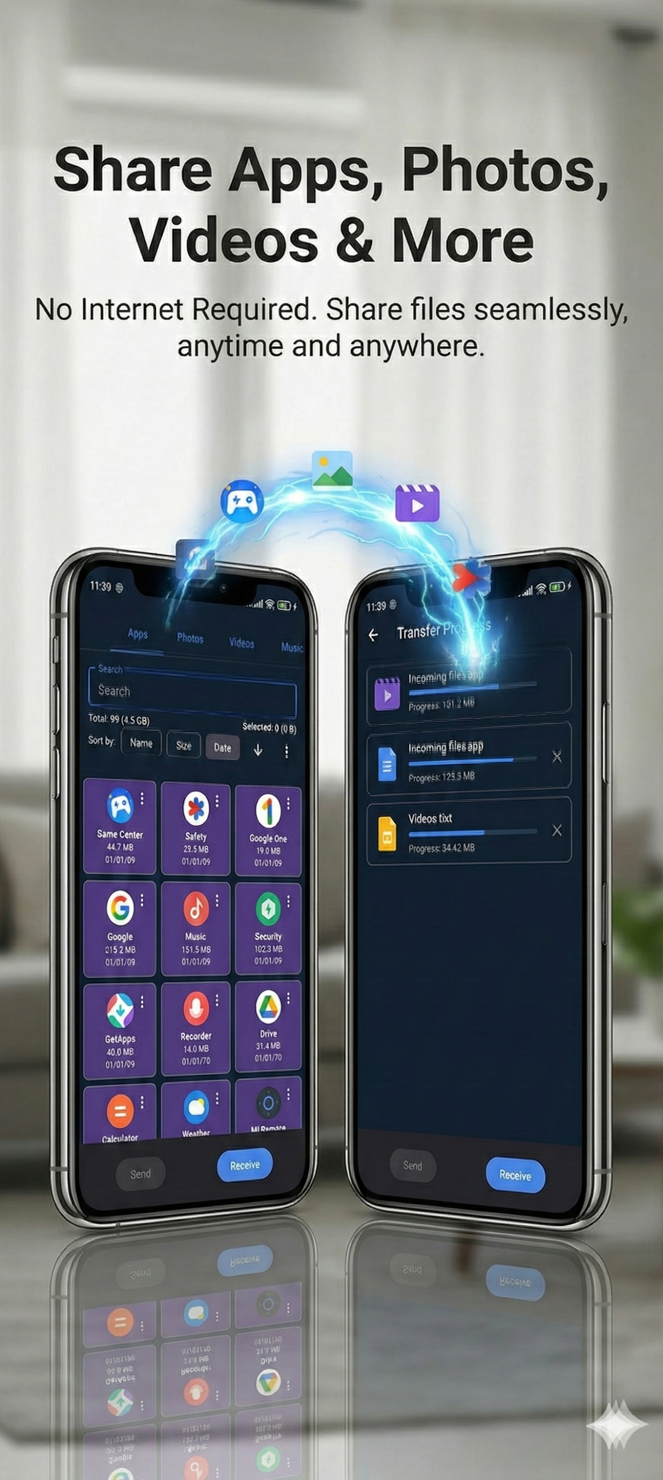 اسکرین شات 4 برنامه Apk Share Bluetooth