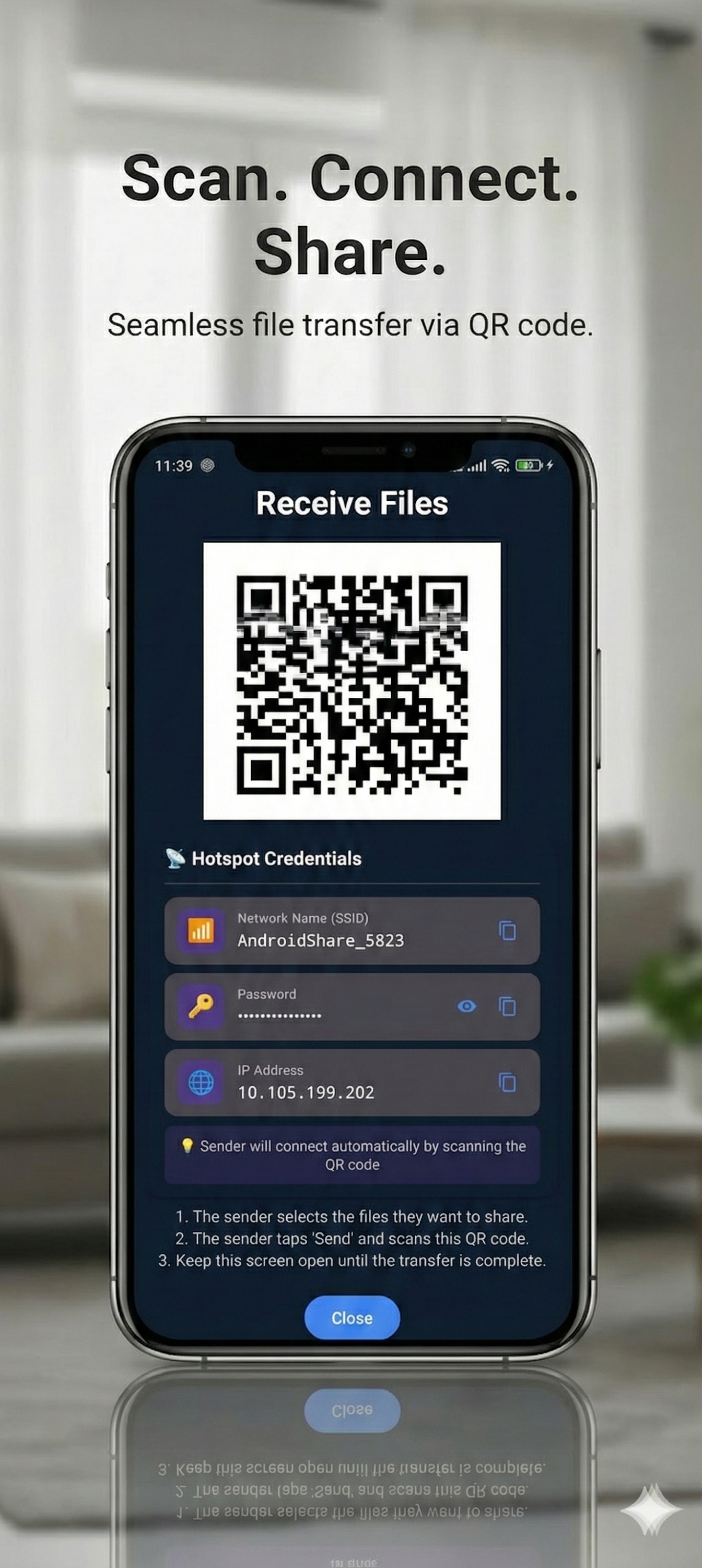 اسکرین شات 3 برنامه Apk Share Bluetooth