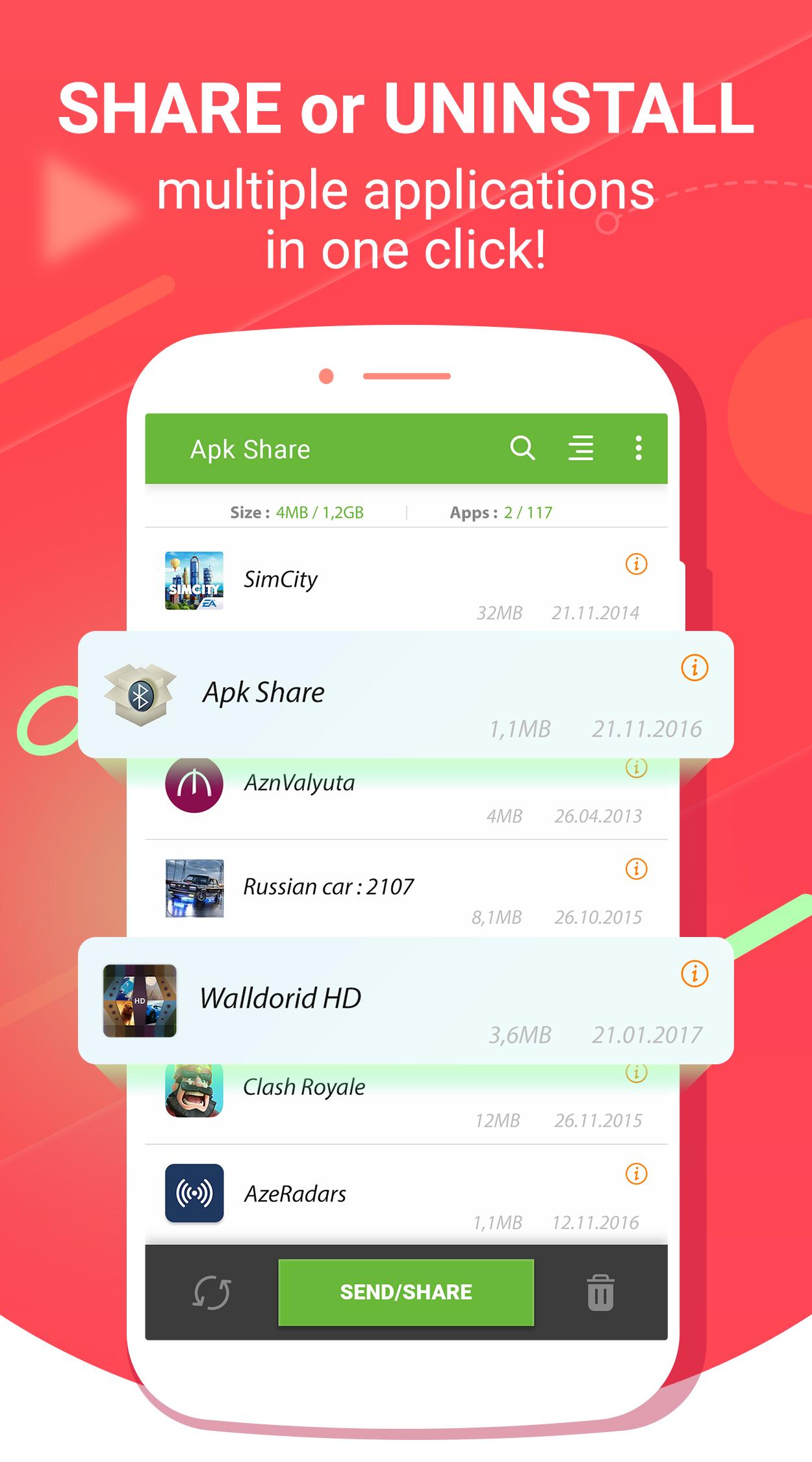 اسکرین شات 1 برنامه Apk Share Bluetooth