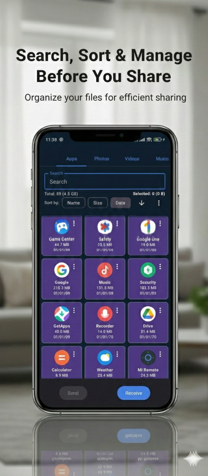 اسکرین شات 4 برنامه Apk Share Bluetooth