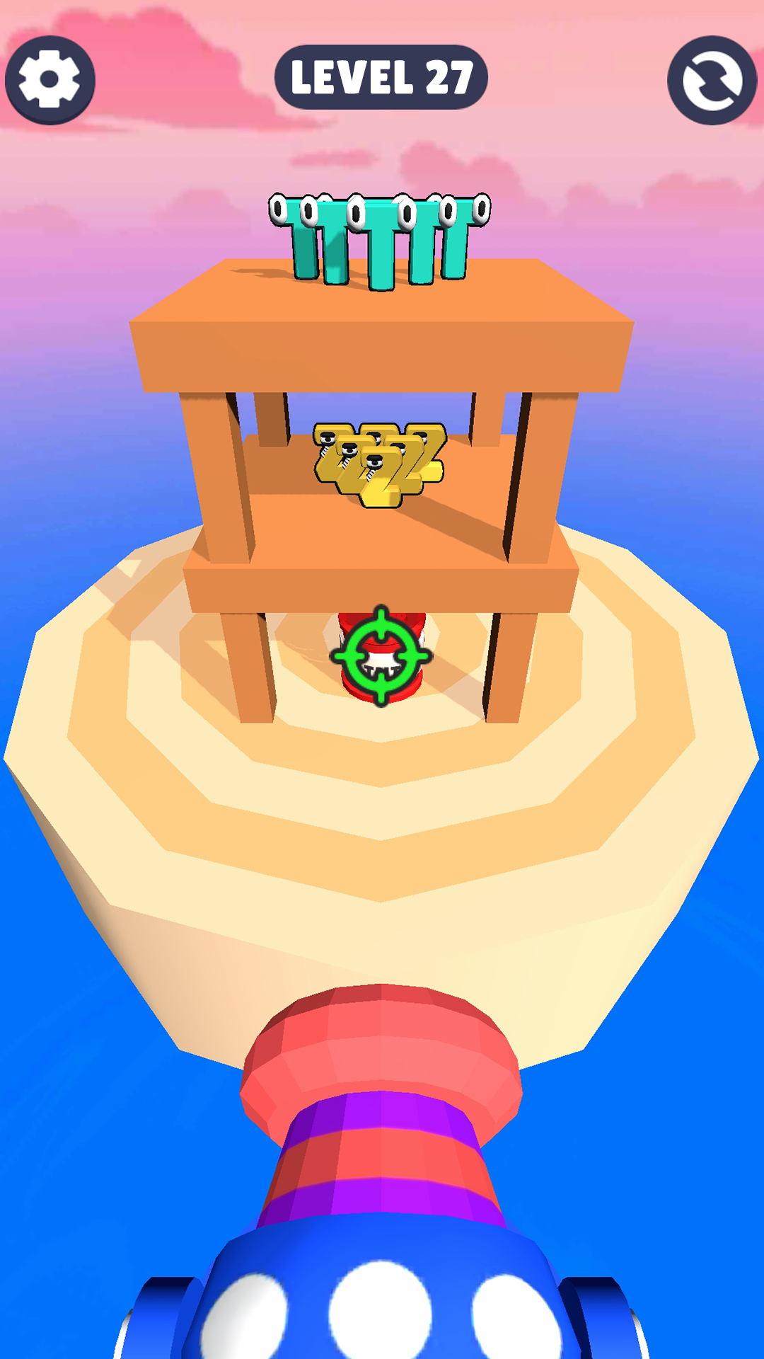 اسکرین شات 5 بازی Happy Cannon Number 3D