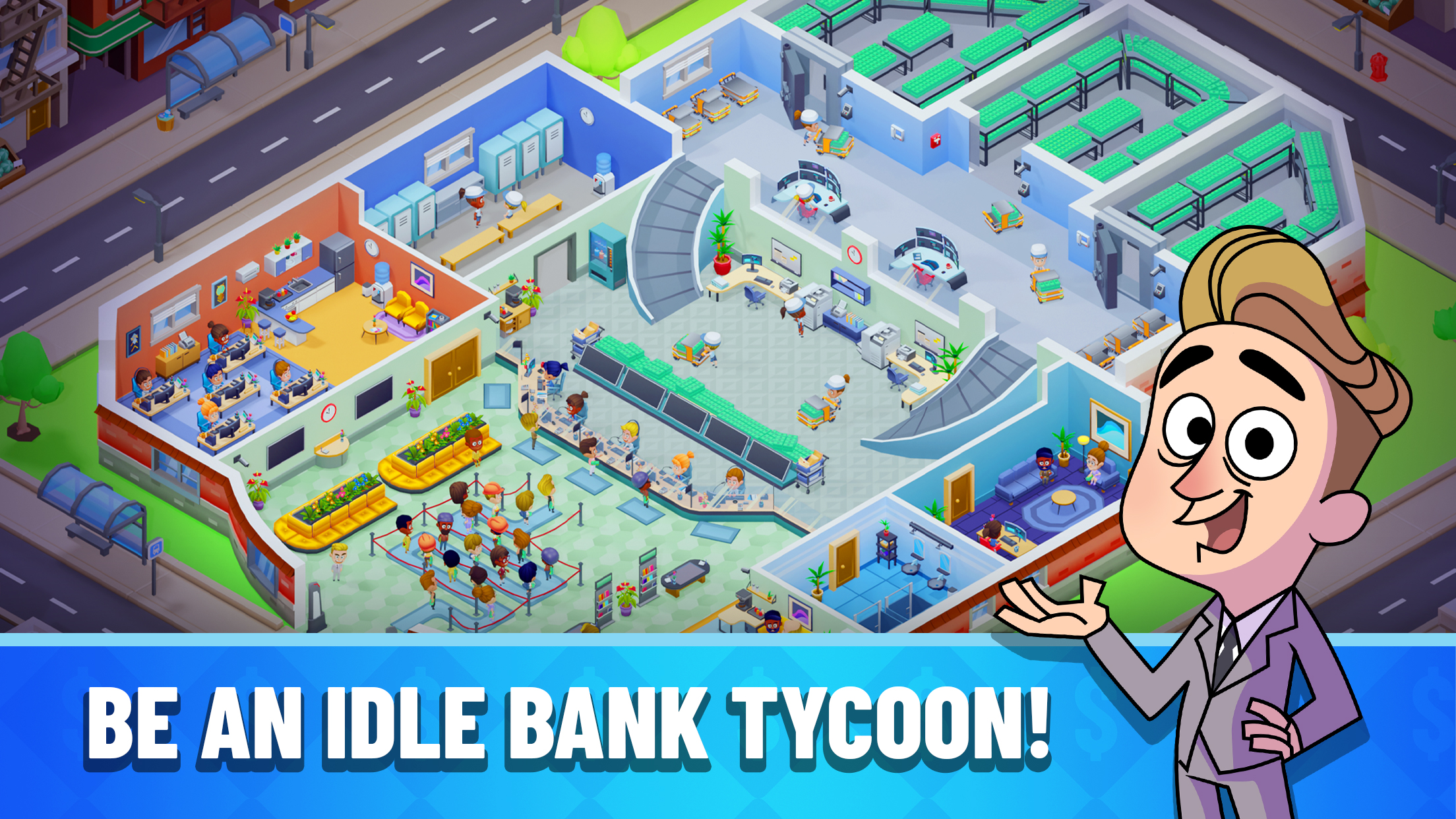 اسکرین شات 1 بازی Idle Bank Tycoon: Money Empire